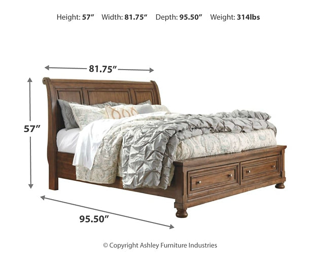 Robbinsdale  Sleigh Bed With Storage