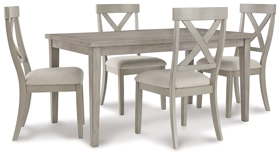 Parellen Dining Table and 4 Chairs