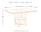 Haddigan Counter Height Dining Table and 6 Barstools