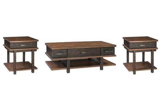 Stanah Coffee Table with 2 End Tables