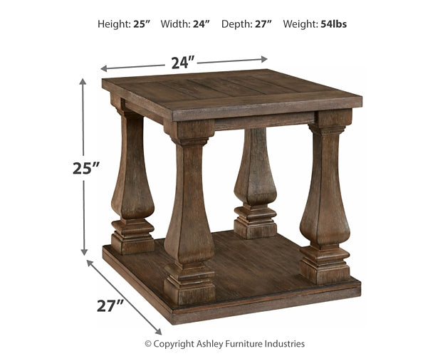 Johnelle Coffee Table with 2 End Tables