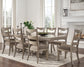 Lexorne Dining Table and 8 Chairs