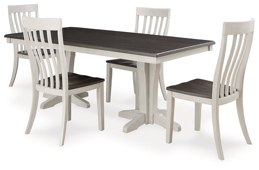 Darborn Dining Table and 4 Chairs