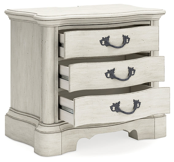 Arlendyne Three Drawer Night Stand