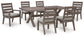 Hillside Barn Outdoor Dining Table and 6 Chairs