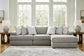 Avaliyah 3-Piece Sectional with Ottoman