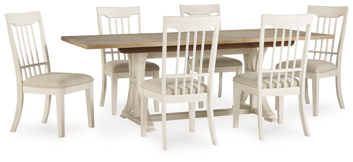 Shaybrock Dining Table and 6 Chairs with Storage