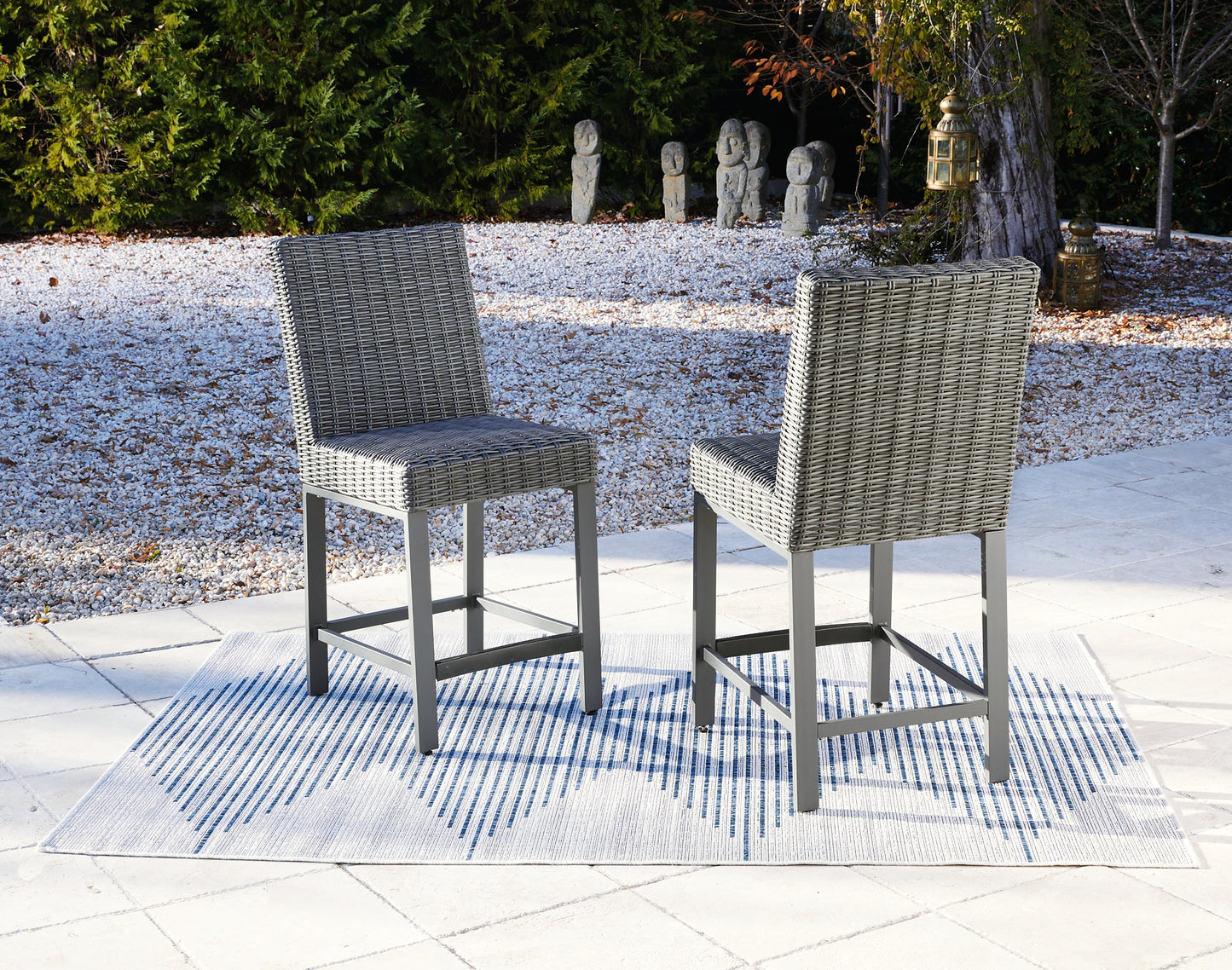 Palazzo Outdoor Bar Table and 6 Barstools