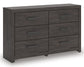 Prendonea Six Drawer Dresser